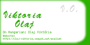 viktoria olaj business card